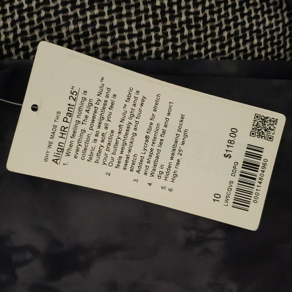 Lulu Align HR Pant 25" & Hooded Define Jacket - Nulu Diamond Dye Graphite Grey - Picture 3 of 10